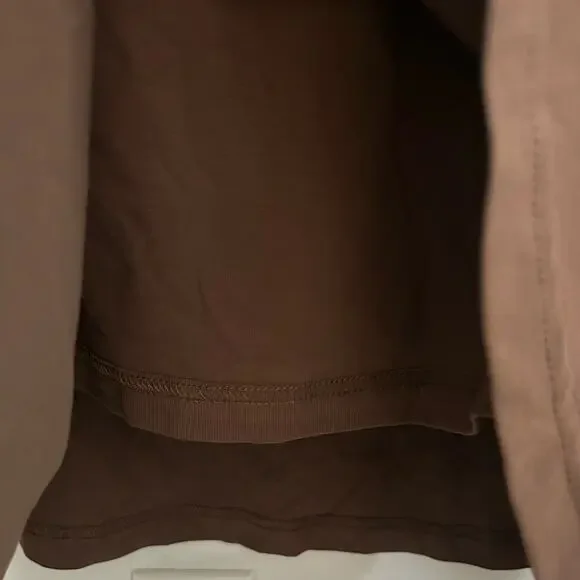 OGL Women's Scoop Neck Low Back Brami Midi Dress Padded Brown S Small New - Picture 4 of 9